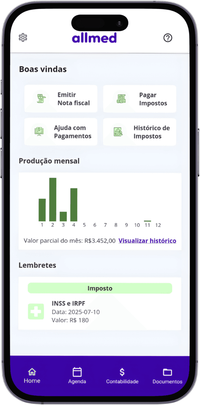 A contabilidade médica online com tecnologia + suporte humano